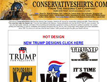Tablet Screenshot of conservativeshirts.com